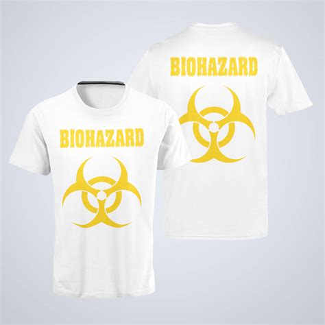 Biohazard T-Shirt, Biohazard Band Logo White T-Shirt, Thrash Metal ...