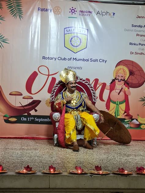 Man Dressed As King Mahabali during Onam Festival of India Editorial Stock Photo - Image of ...