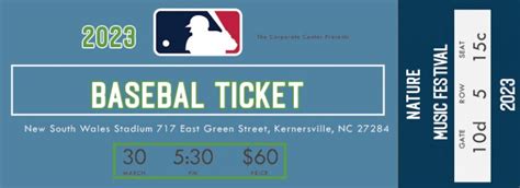 10+ Printable Baseball Ticket psd template free | room surf.com