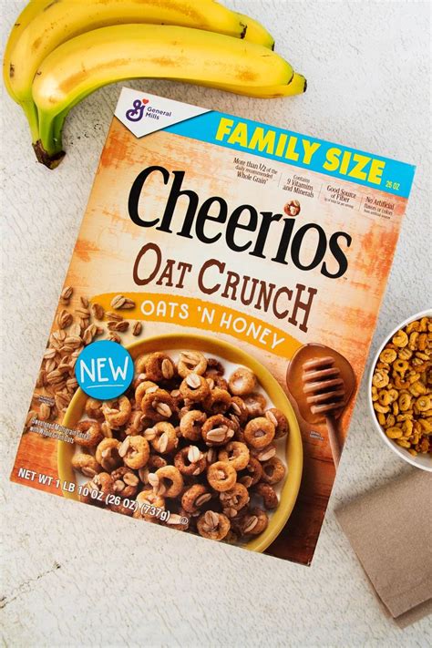 Cheerios Oat Crunch Oats & Honey Breakfast Cereal, 26 oz - Walmart.com | Honey breakfast, Food ...