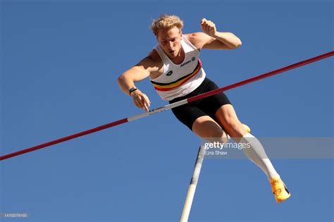 Ben Broeders of Team Belgium competes in the Men's Pole Vault... in ...