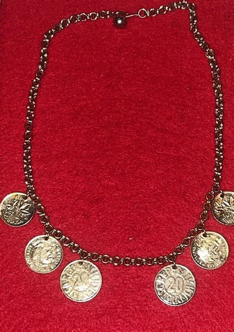 Gold Canadian Coin Necklace - Gem
