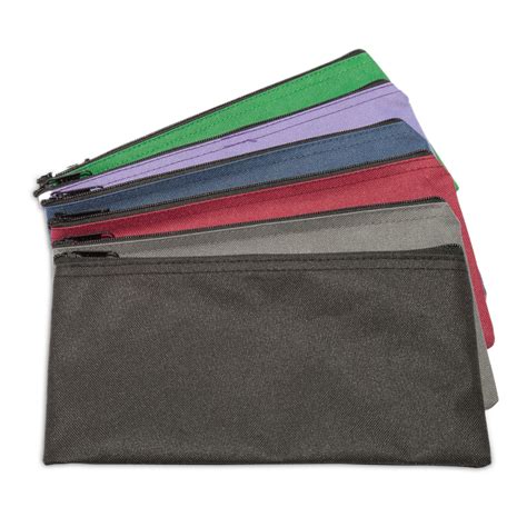 DALIX Zippered Money Pouch Bank Bag Security Deposit Bags Assorted Colors 6 PACK - Walmart.com ...