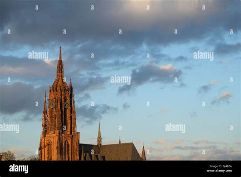 Frankfurt Cathedral,Frankfurt am Main at night,Germany Stock Photo - Alamy