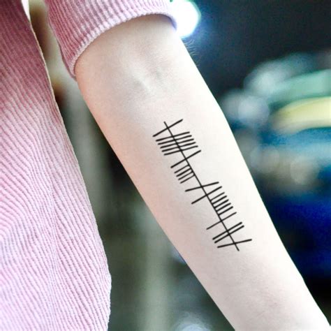 Anam Cara (Soul Friend) In Ogham Temporary Tattoo Sticker - OhMyTat