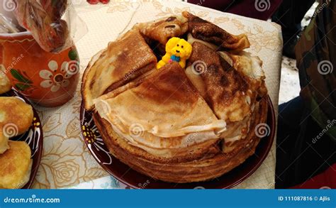 Maslenitsa pancakes stock photo. Image of traditional - 111087816