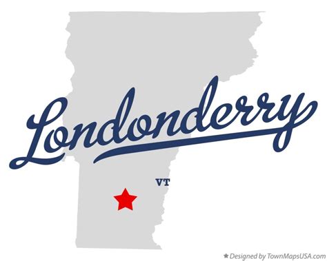 Map of Londonderry, VT, Vermont