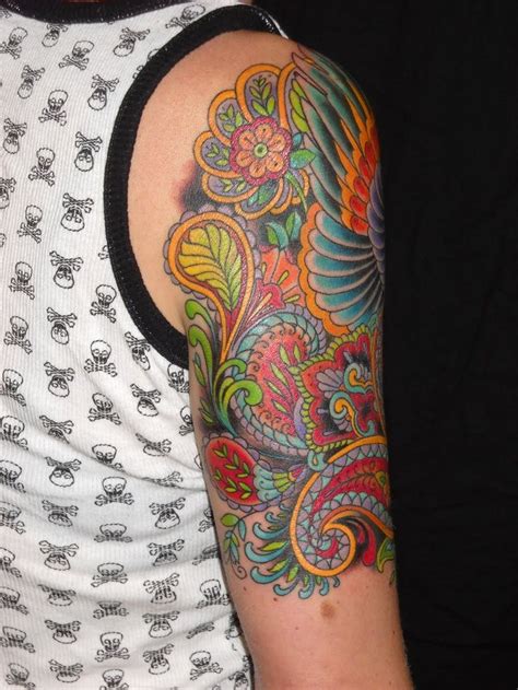 Whoa ! | Paisley tattoos, Paisley tattoo, Paisley tattoo sleeve