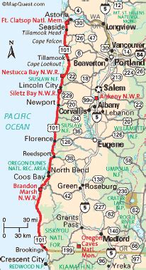 highway 101 map | Oregon Coast Travel - The Ways To Get There | bucket list | Pinterest