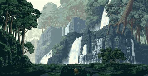 Thumb Image - Forest Pixel Art Gif - 1736x894 Wallpaper - teahub.io