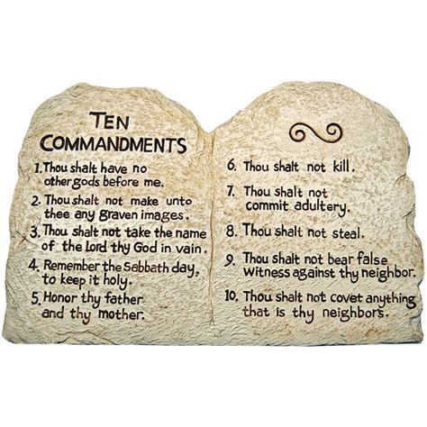 Ten Commandments Plaque | Bible meditations, Daily bible, Ten commandments