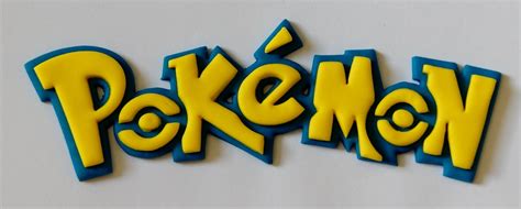 Pokemon Logo – 10cm or 13.5cm – you choose your size | Sugarcraft Shop