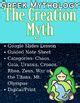 ELA Greek Mythology Creation Myth Lesson and Notes Organizer, Intro to Greek God