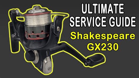 Shakespeare GX230 - How to OVERHAUL this spinning fishing reel - YouTube