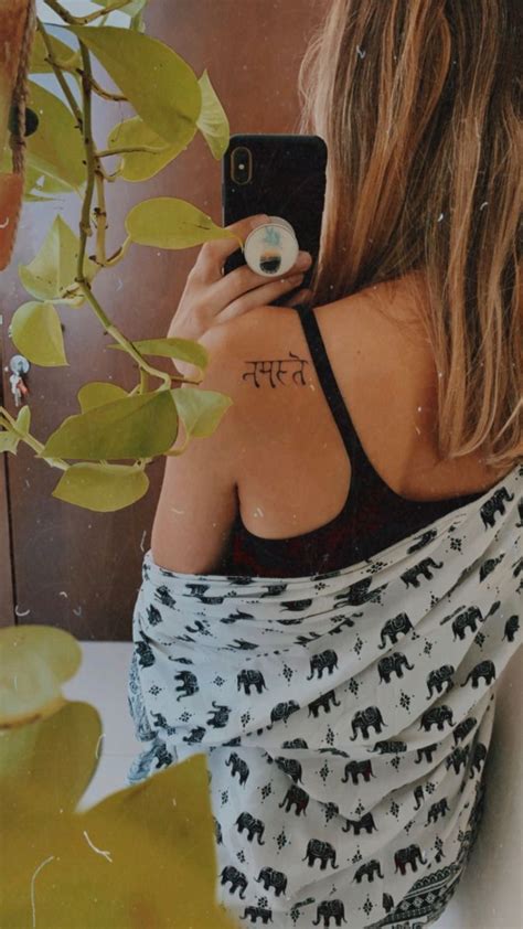 Namaste Sanskrit Tattoo