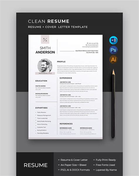 39+ Best Photoshop (PSD) Resume CV Templates (Photo Formats)