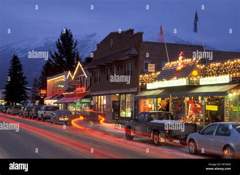 Jasper Town, Jasper, National Park, Alberta, Canada Stock Photo ...