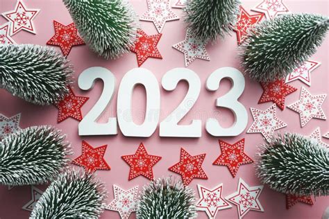 2023 Happy New Year With Christmas Lantern Decorative With Space Copy On Wooden Background Stock ...