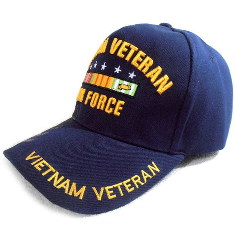 US Air Force Vietnam Veteran Hat Blue Adjustable Cap - Cyberteez