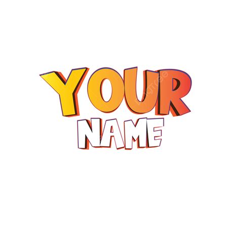 Title Of Your Name, Your Name, Label Name, Sticker PNG and Vector with ...