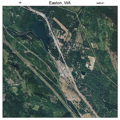 Aerial Photography Map of Easton, WA Washington