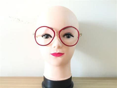 Red Round Eyeglasses Funky Oversized Eyeglasses Large Retro | Etsy | Retro glasses, Round ...