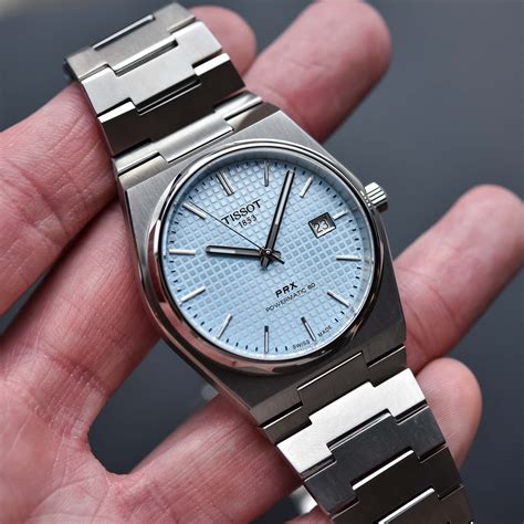 Hands-On With The Ultra-Cool Ice-Blue Tissot PRX Powermatic 80