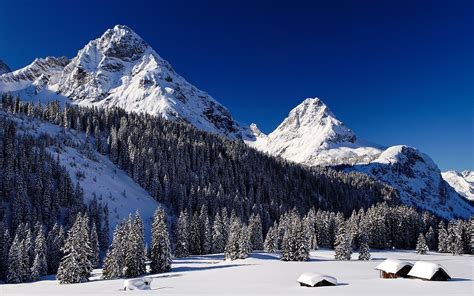 Winter Mountain Desktop Wallpaper - WallpaperSafari