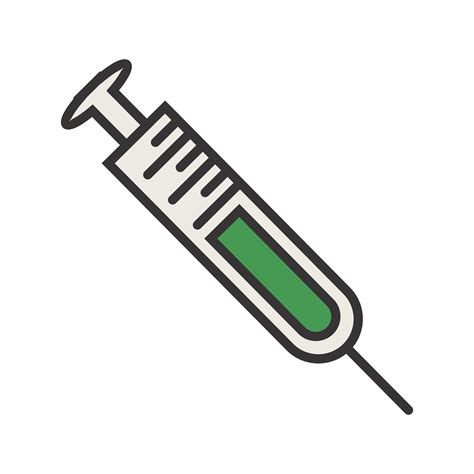 Syringe Line Filled Icon 416202 Vector Art at Vecteezy