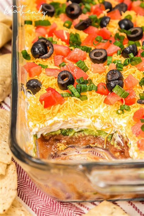 7 Layer Taco Dip - My Heavenly Recipes