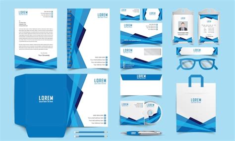 Premium Vector | Stationery design