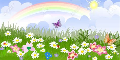 animated garden background cartoon - Clip Art Library