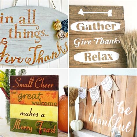 Rustic DIY Thanksgiving Signs | My Nourished Home