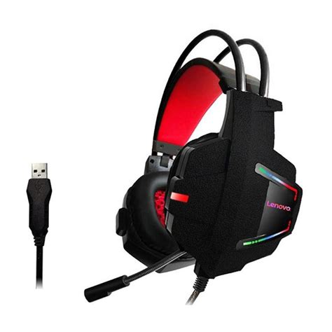 Lenovo HU85 Gaming Headset USB2.0 Volume Adjustment With Hose Long Mic