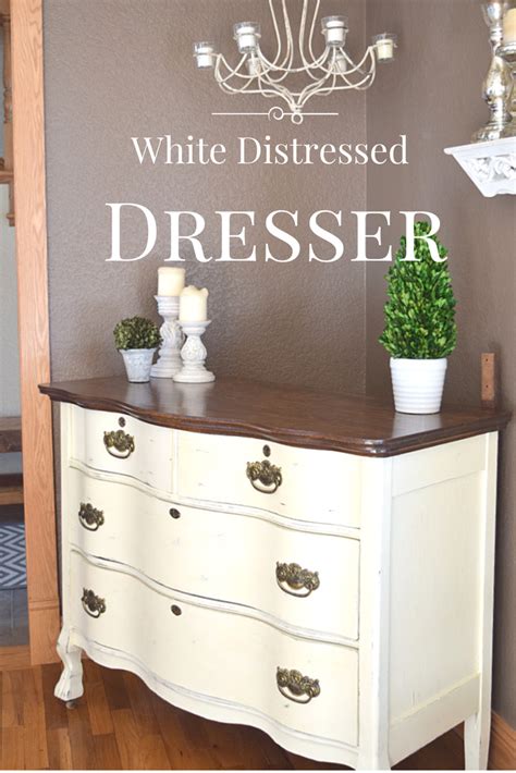 White Distressed Dresser - A Client's Vision Brought to Life - Timeless ...