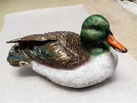 Duck Statue bird Sculpture Outdoor wildlife Figurines large | Etsy