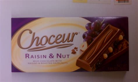 Choceur Milk Chocolate with Raisins and Roasted Hazelnuts 7.05 OZ (Pack of 6)