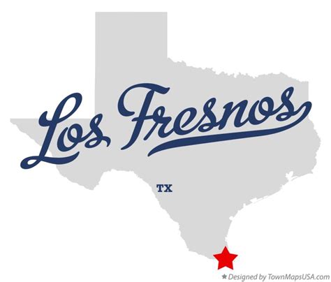 Map of Los Fresnos, Cameron County, TX, Texas