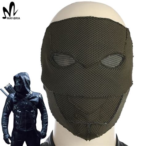 Green Arrow season 5 Prometheus mask Halloween cosplay accessories fancy mask Adrian Chase ...