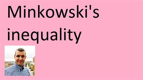 Minkowski's inequality - YouTube