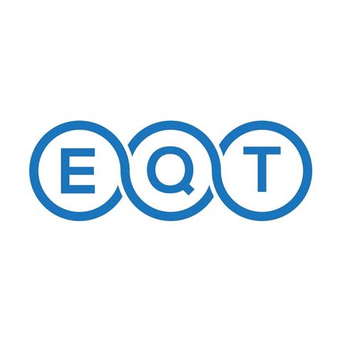 EQT letter logo design on black background. EQT creative initials ...