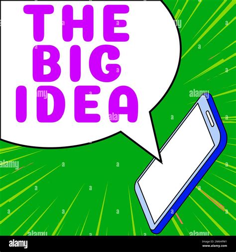 Inspiration showing sign The Big Idea. Internet Concept have a successful idea smart thinking ...