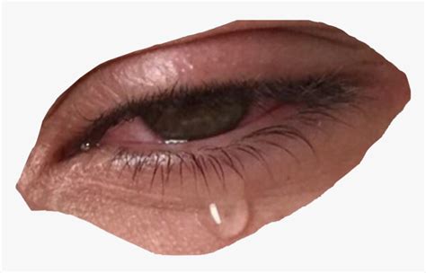 #eye #crying #artsy #cutout #freetoedit - Niche Meme Png Fillers, Transparent Png - kindpng
