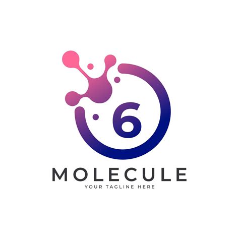 Medical Logo. Number 6 Molecule Logo Design Template Element. 6254725 Vector Art at Vecteezy