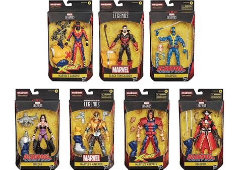 Hasbro Marvel Legends Deadpool Wave 3 Set of 7 - Strong Guy BAF Action ...