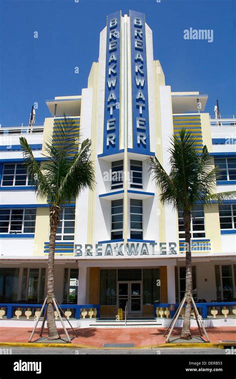 Art-deco district, Miami Beach, Miami, Florida, United States Stock Photo - Alamy