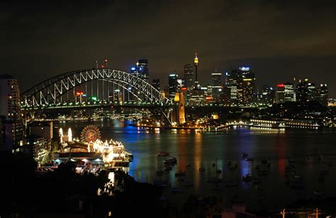 City Skylines At Night 3912 Hd Wallpapers | Areahd. | Sydney city, Sydney skyline, Night skyline