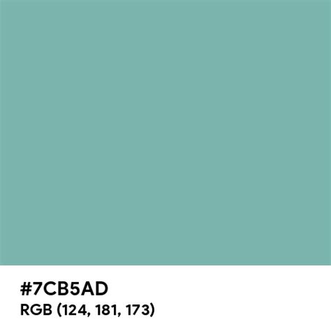 Copper Rust color hex code is #7CB5AD