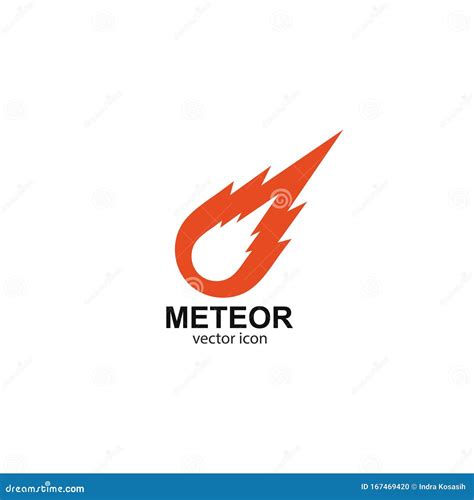 Meteor Logo Vector Template Stock Vector - Illustration of vector, logo ...