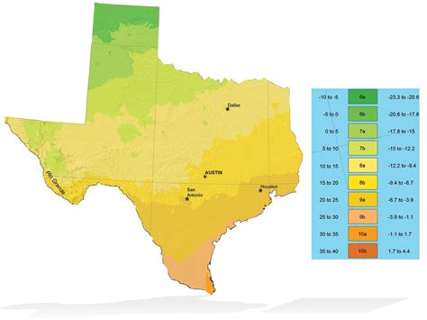 Garden Zone Map Texas